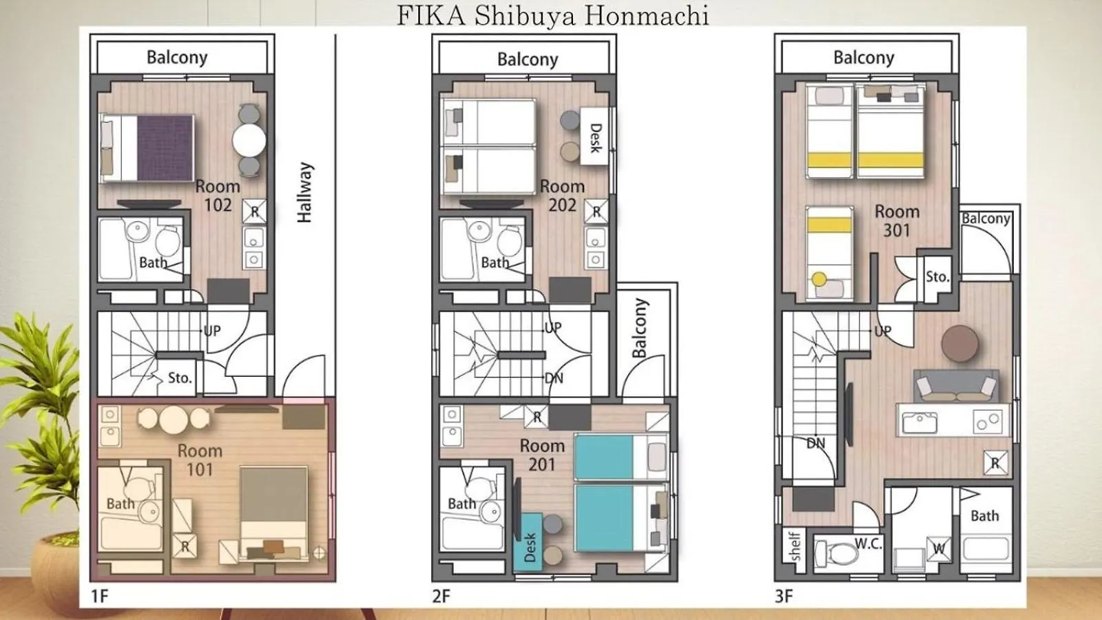 Fika Shibuya Honmachi 101 Apartment Tokyo